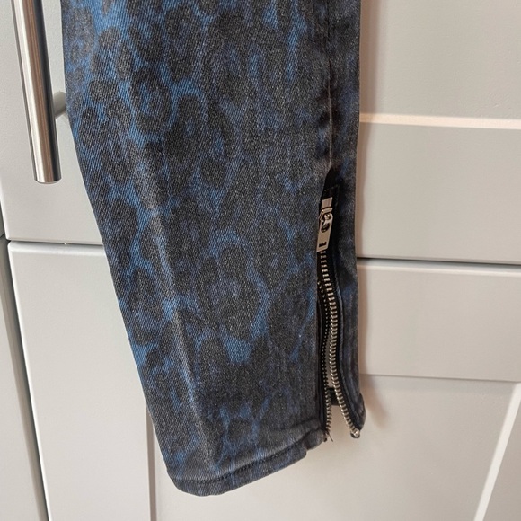 Ramy Brook Womens Leopard Printed Ankle Zip Kate Skinny Jeans 24 XS Designer - Picture 7 of 10